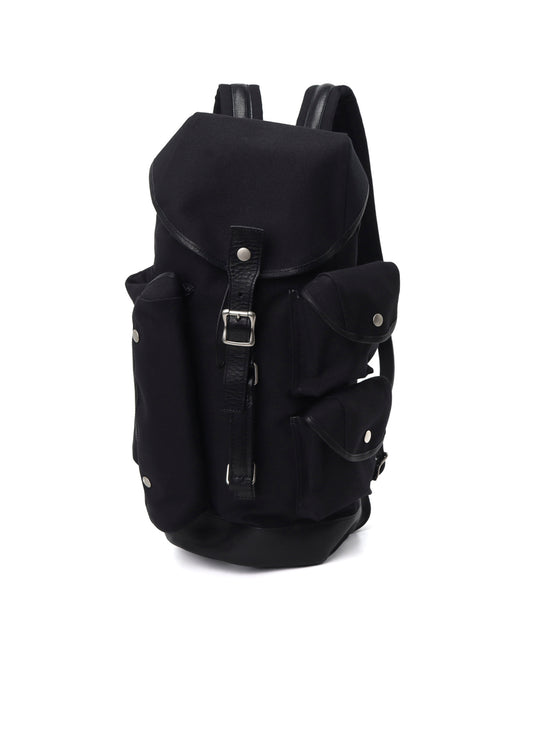 NO.8 BLACK CANVAS MILITARY DUFFLE BAG