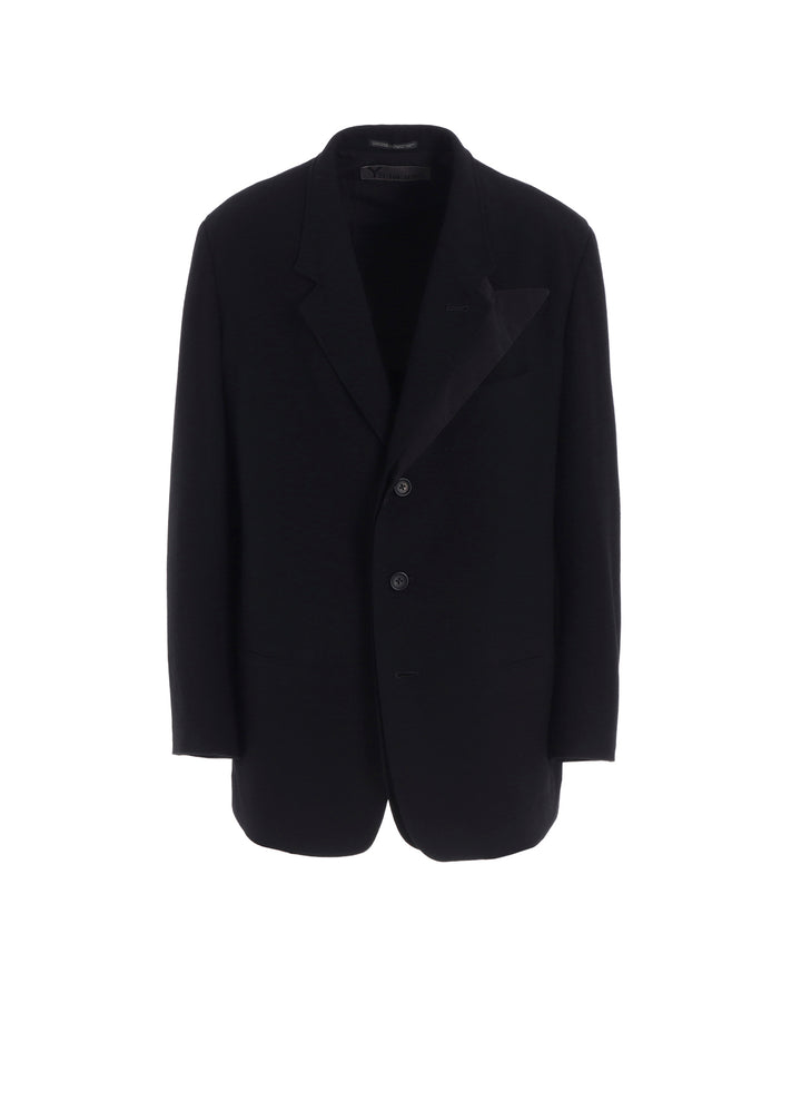 FLANNEL & NYLON RIPSTOP JACKET WITH FRONT LEFT LAYRED