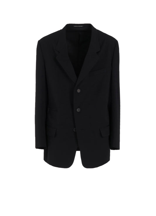 WOOL GABARDINE JACKET WITH A 3-BUTTON FRONT