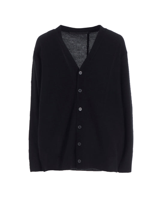 V-NECK CARDIGAN WITH PANEL DESIGN