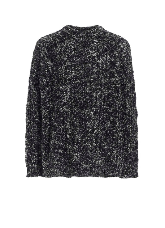 ARAN KNIT ROUND NECK PULLOVER