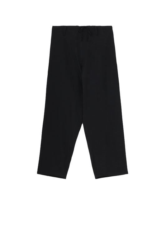 WOOL GABARDINE WIDE STRING PANTS