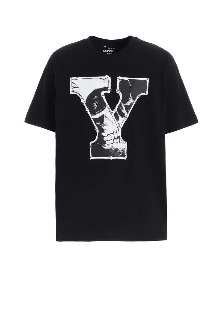 【Y's for men × MASSES】COTTON SINGLE PRINT ROUND NECK SHORT SLEEVE T