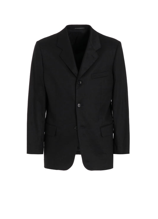 LINEN COTTON TWILL JACKET WITH 3-BUTTON