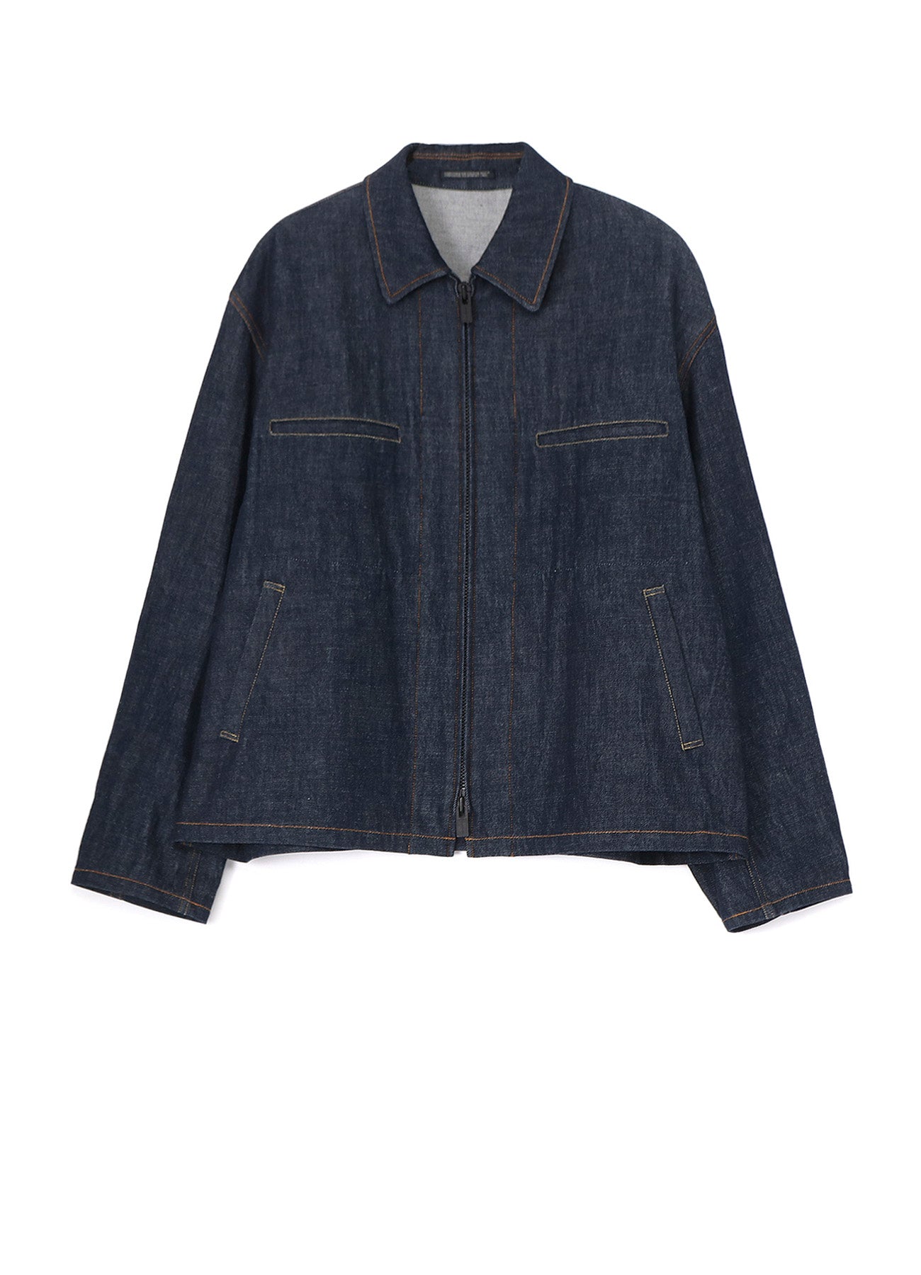 12oz DENIM BLOUSON WITH COLOR COMBI STITCH – THE SHOP YOHJI YAMAMOTO