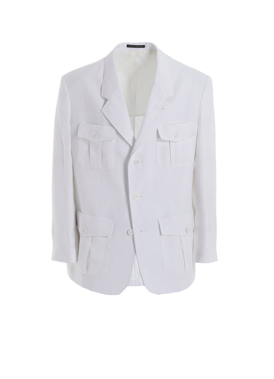 Y's for men x 120% LINO LINEN JACKET WITH 4-POCKET