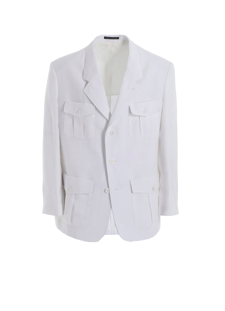 Y's for men x 120% LINO LINEN JACKET WITH 4-POCKET