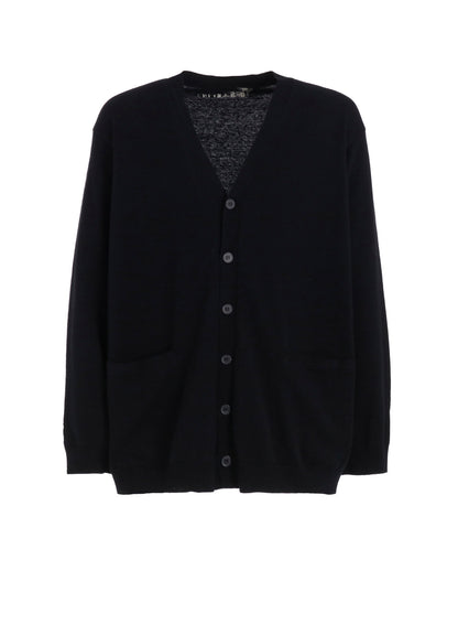 Y's for men INTERSIA LOGO CARDIGAN