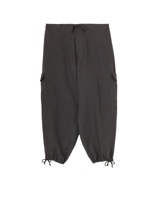 Y's for men x 120% LINO LINEN STRING PANTS WITH SIDE OUT POCKET