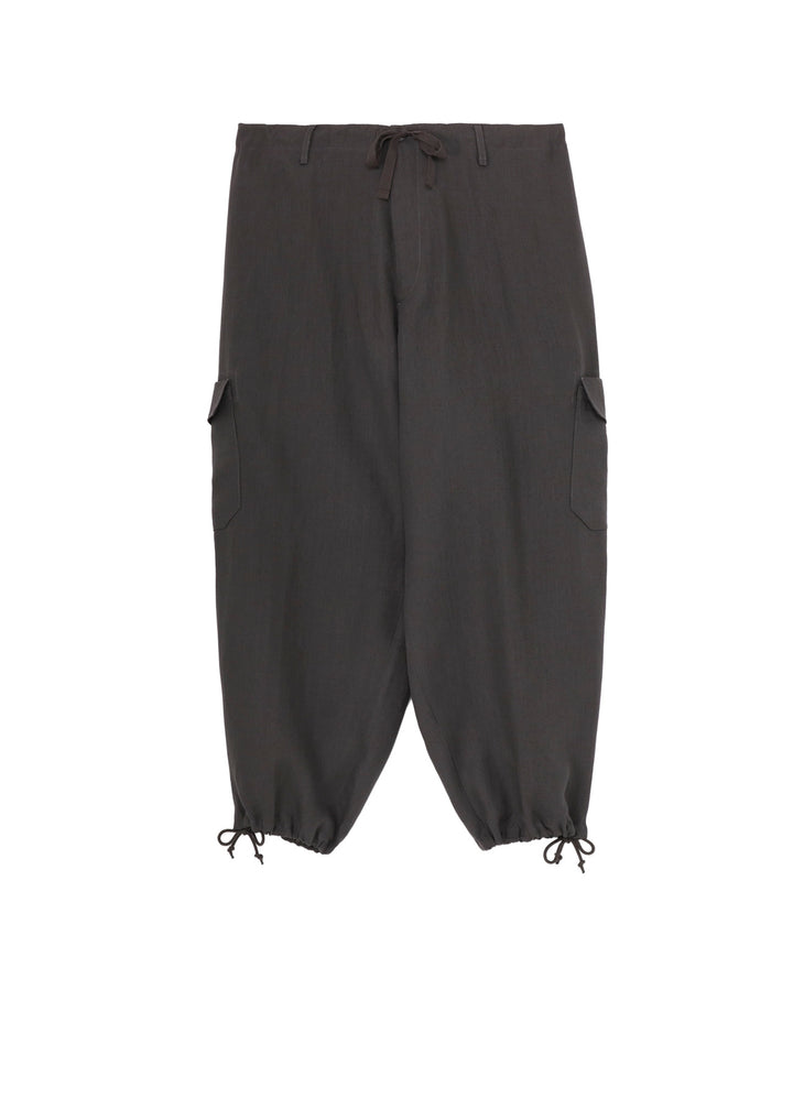 Y's for men x 120% LINO LINEN STRING PANTS WITH SIDE OUT POCKET