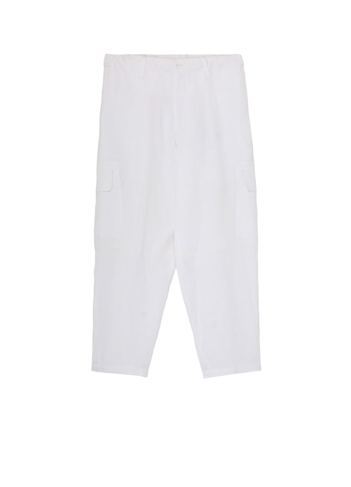 Y's for men x 120% LINO LINEN SIDE TUCK PANTS