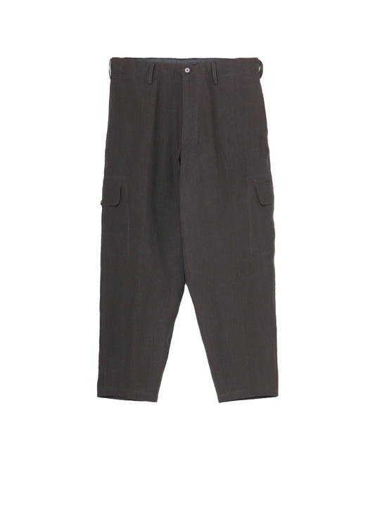 Y's for men x 120% LINO LINEN SIDE TUCK PANTS