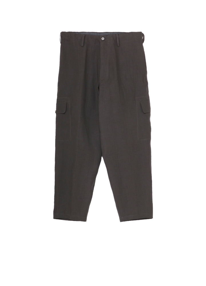 Y's for men x 120% LINO LINEN SIDE TUCK PANTS
