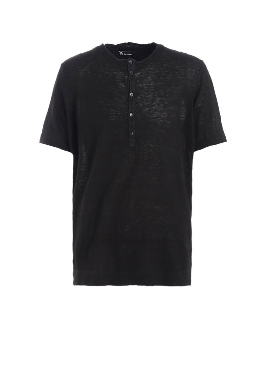 Y's for men x 120% LINO HENLEY SHORT SLEEVE T