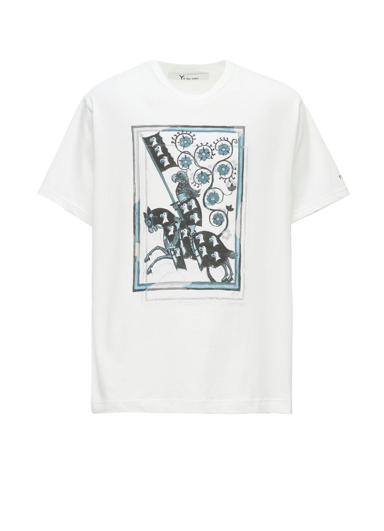 EXCLUSIVE】KNIGHT PRINT SHORT SLEEVE T-SHIRT – THE SHOP YOHJI YAMAMOTO