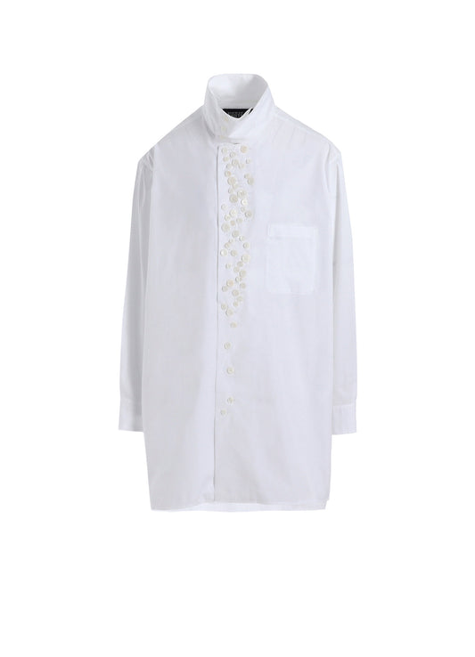 P・100/2 BROAD LONG SLV MANY BUTTONS SHIRT
