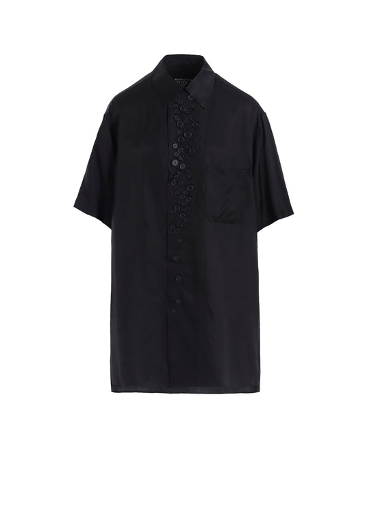 P・100/2 BROAD SHORT SLV MANY BUTTONS SHIRT