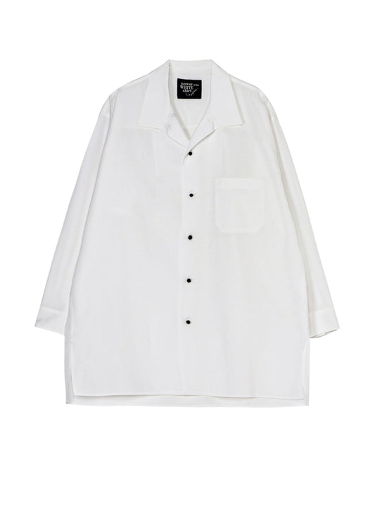 P・100/2 BROAD KNOT BUTTONS OPEN COLLAR SHIRT