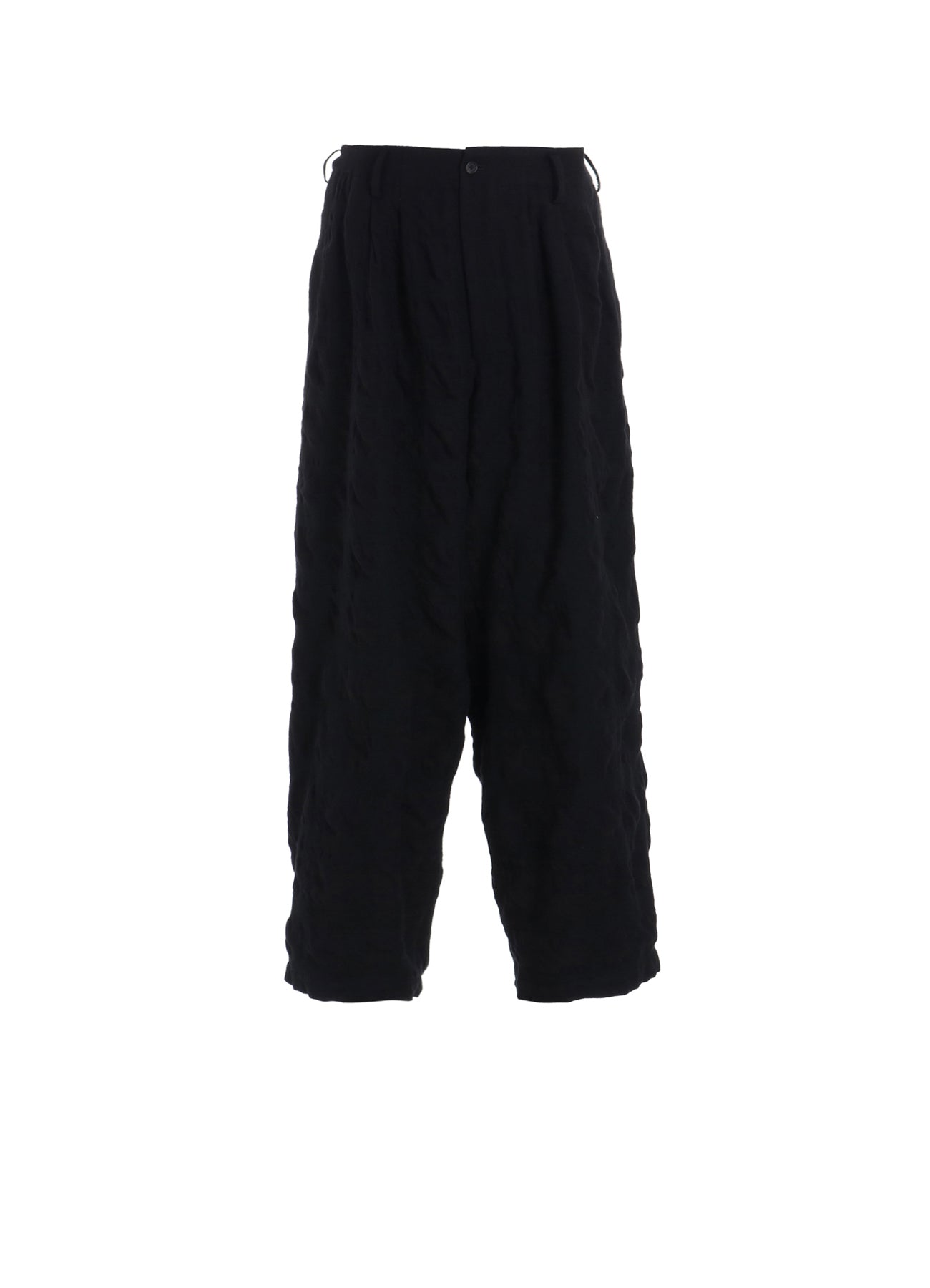FULLING FINISHED SHADOW CHECK 3-TUCK WIDE TROUSERS – THE SHOP 