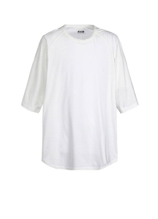 SOFT JERSEY BACK CENTER STITCH OVERSIZED RAGLAN SLEEVE T-SHIRT