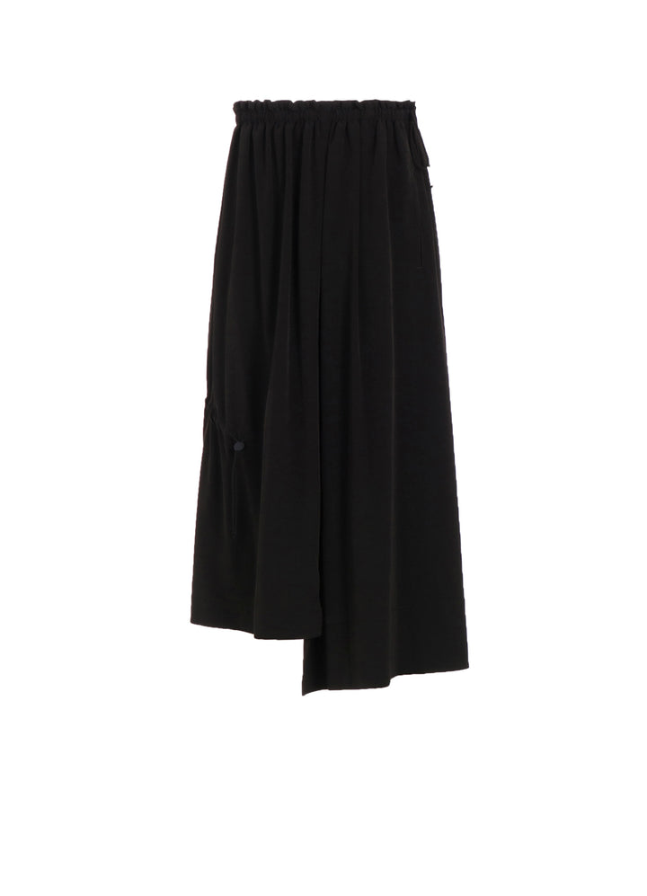 CREPE de CHINE SHIRRING DRAPE SKIRT