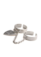 PICK ACCENT CHAIN‑LINKED DOUBLE RING
