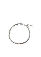 WOVEN KAGOME PATTERN CHAIN BRACELET