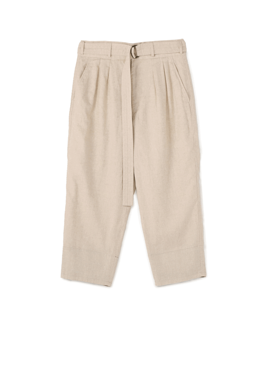 LI/C WASHER TWILL TIE DYE 2-TUCK TAPERED BELT PANTS