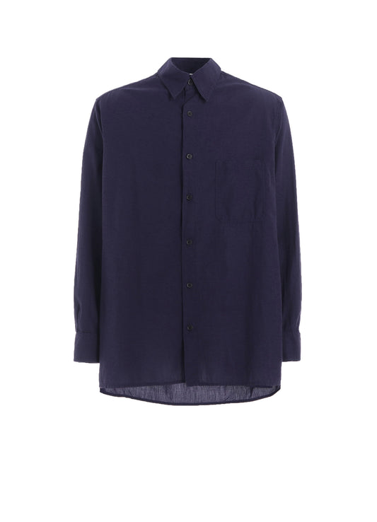 BROADCLOTH CHAMBRAY LOOSE-FIT REGULAR COLLAR SHIRT