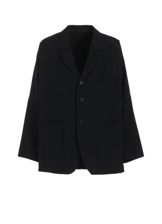 WASHER WOOL GABARDINE RAGLAN SLEEVE JACKET