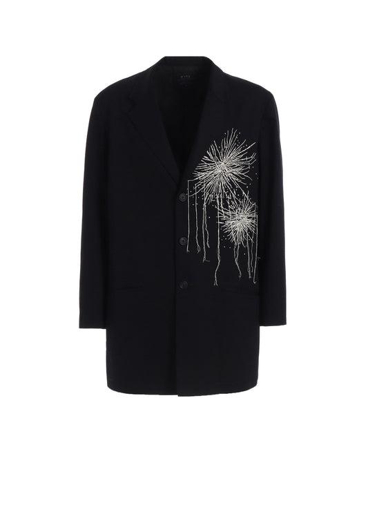 FIREWORKS EMBROIDERY LONG JACKET