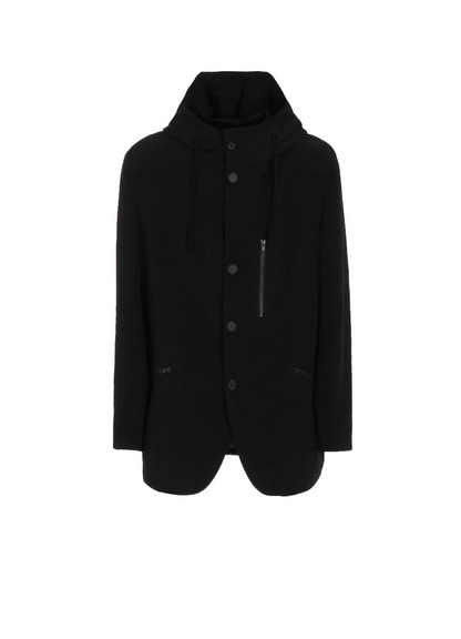 CREPE de CHINE HOODED JACKET