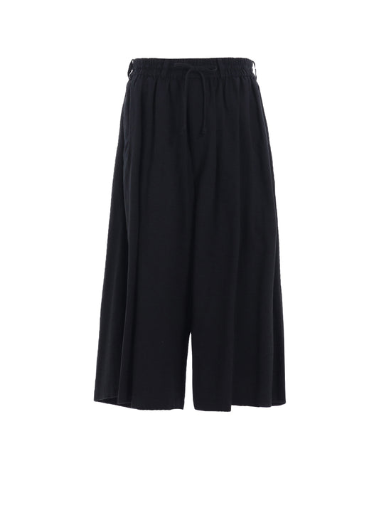 COTTON/LINEN POPLIN CULOTTE PANTS