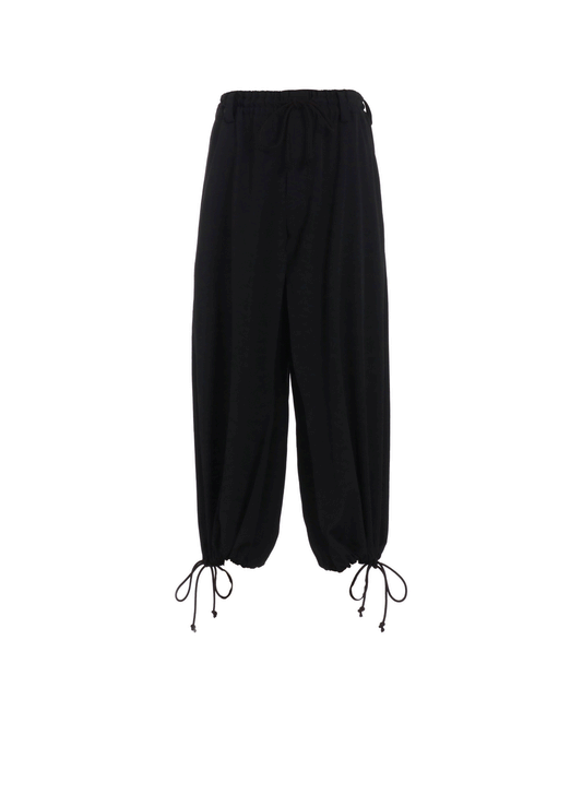 WASHER WOOL GABARDINE HAKAMA BALLOON PANTS