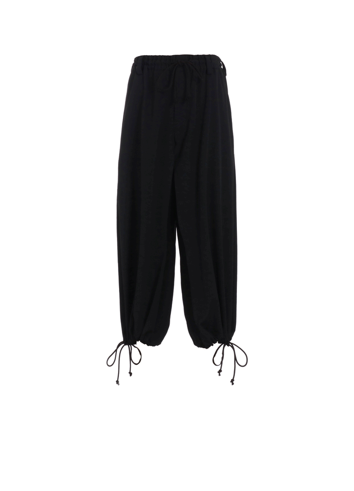 WASHER WOOL GABARDINE HAKAMA BALLOON PANTS