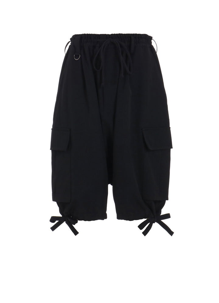 WASHER WOOL GABARDINE SARUEL CARGO SHORTS