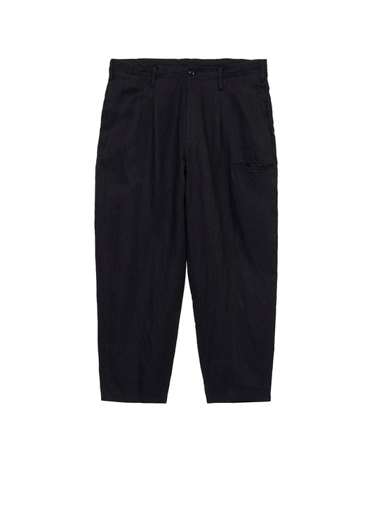 S’YTE × GDC Collaborate Collection- VINTAGE LINEN CHINO CLOTH OCTAGON STAR EMBROIDERY WAIST-STRING PANTS