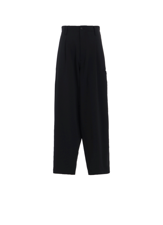 PE/SMOOTH JERSEY SIDE TUCK TROUSERS WITH TYROLEAN TAPES