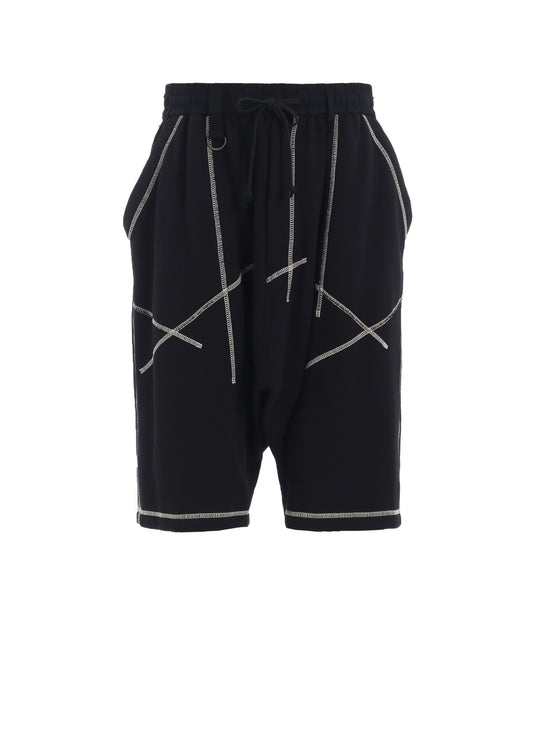 FRENCH TERRY RANDOM STITCH SAROUEL SHORTS