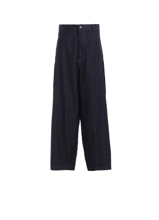 7oz TWO-TONE DENIM 5POCKET WIDE PANTS