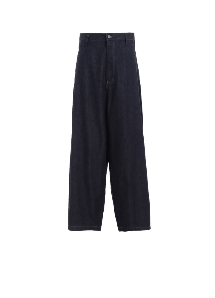 7oz TWO-TONE DENIM 5POCKET WIDE PANTS