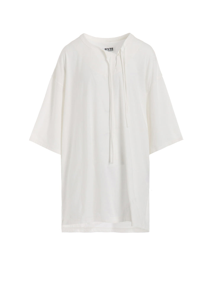 SOFT JERSEY ASYMMETRICAL SKIPPER T-SHIRT