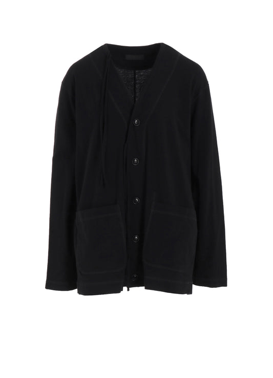 SOFT JERSEY FLAP BINdeR V-NECK CARDIGAN
