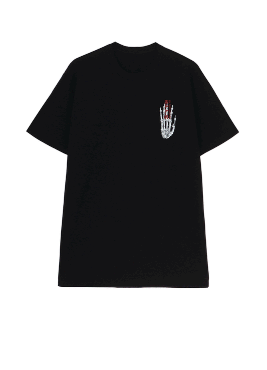 GRAPHIC T-SHIRT -GRIEVING SKULL-