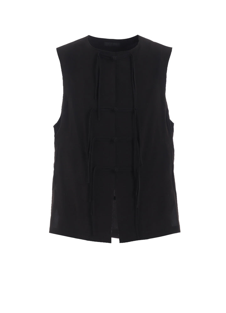 CREPE de CHINE CHINA BUTTON VEST