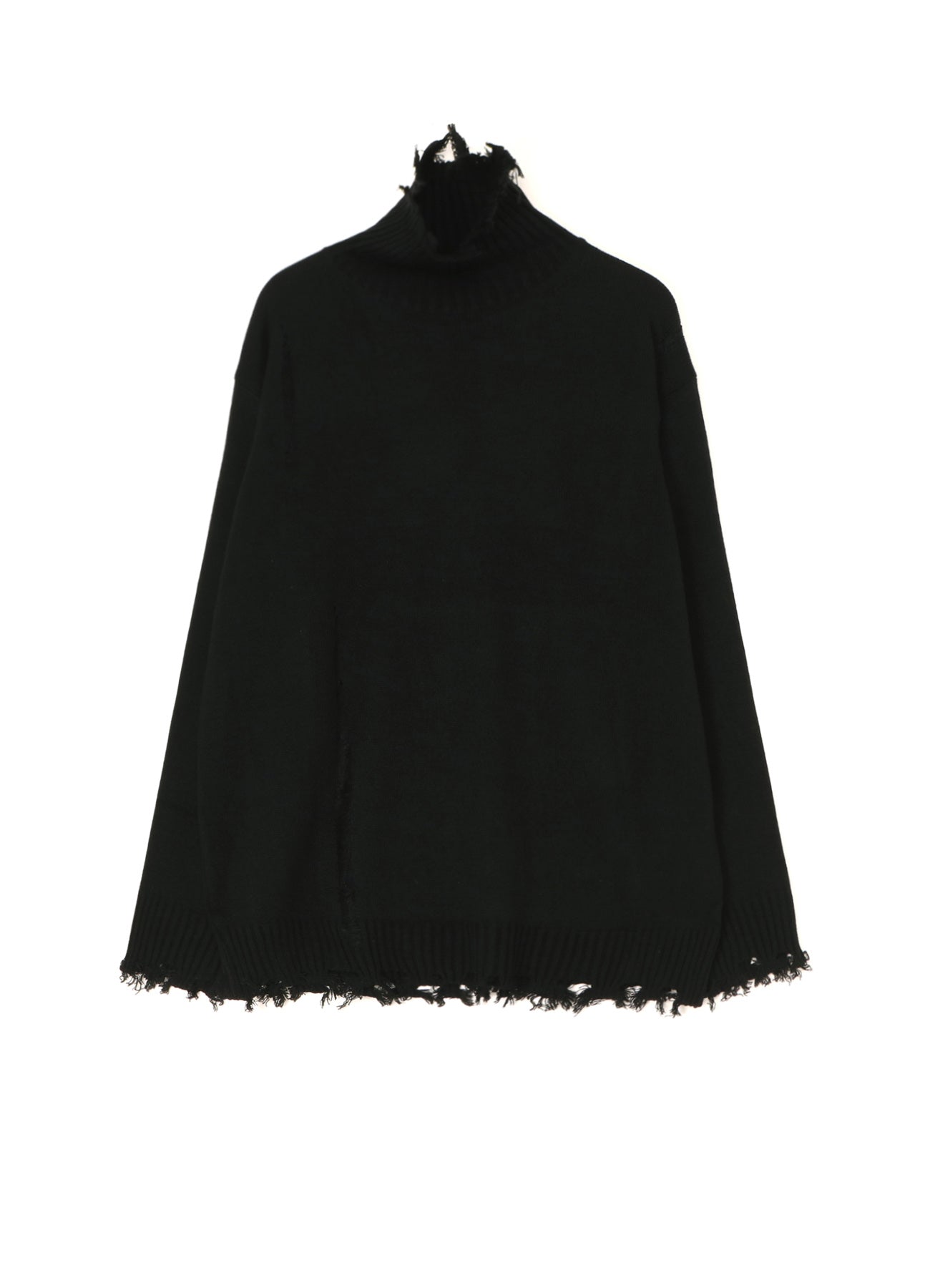 【U LAN】Cloth Damage Loose Fit Knit 7G BULKY WOOL DAMAGE TURTLE PULLOVER – THE SHOP YOHJI YAMAMOTO