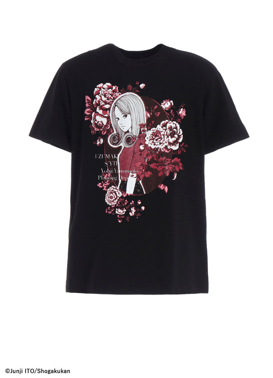 S'YTE × JUNJI ITO -UZUMAKI- FLOWER AND KIRIE GRAPHIC T-SHIRT