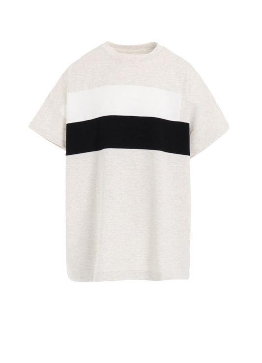 40/2 COTTON JERSEY SWITCHING PULLOVER