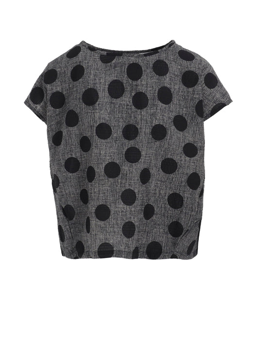 COTTON RIPPLE PRINT PULLOVER