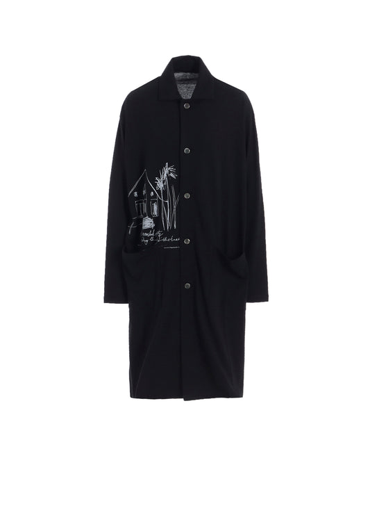 COTTON RAYON JERSEY LONG SHIRT